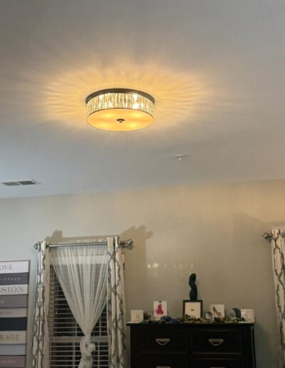 Installation Of Light Fixture With Fan